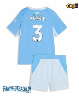 Manchester City Ruben Dias #3 Echipament de Fotbal Replică 2026-27 Copii Acasa (+ Șorturi)